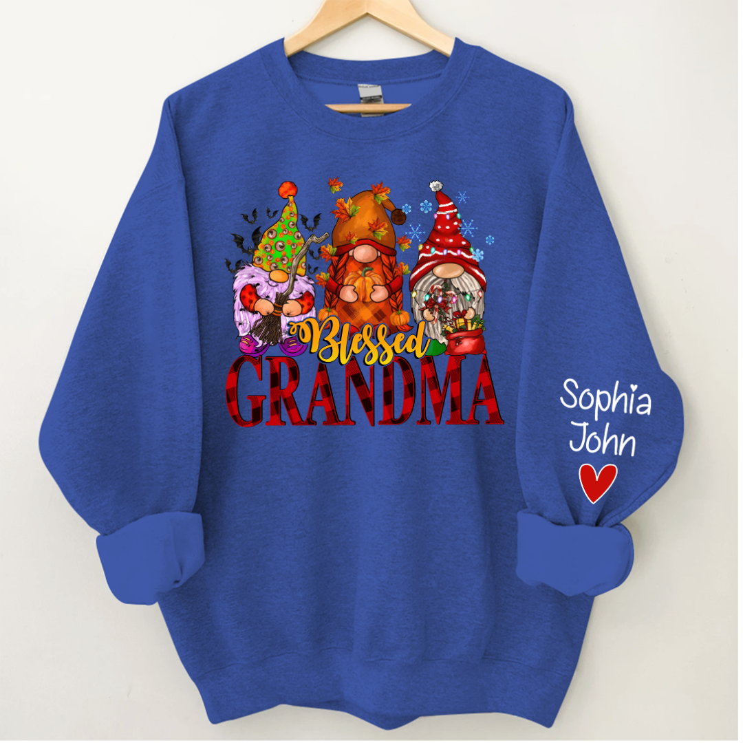 Lofaris Blessed Grandma Hallothankmas Personalized CTH01 Sweatshirt