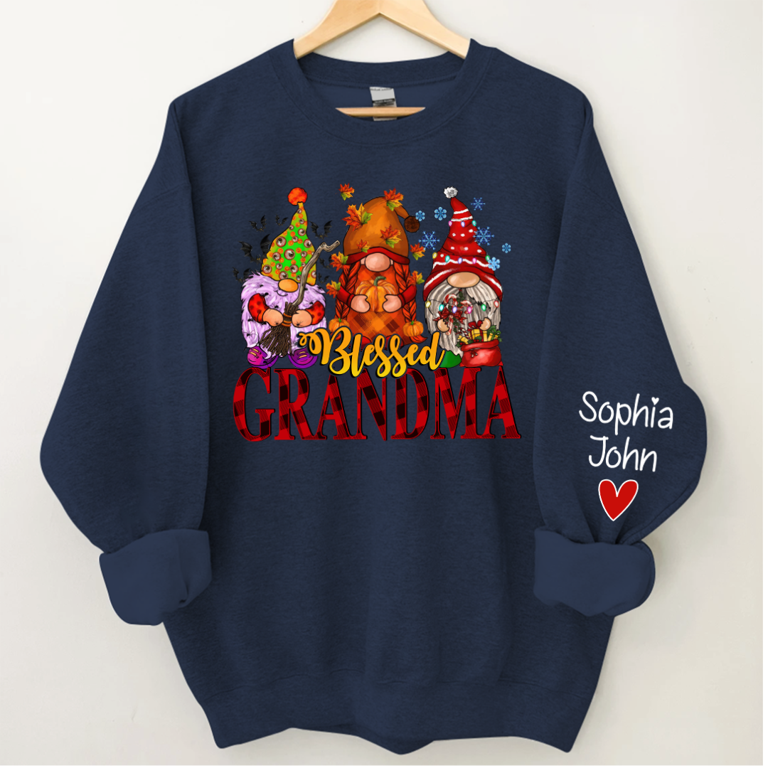 Lofaris Blessed Grandma Hallothankmas Personalized CTH01 Sweatshirt