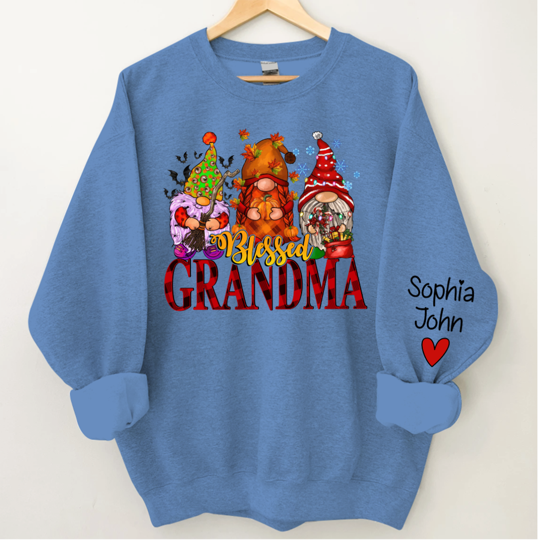 Lofaris Blessed Grandma Hallothankmas Personalized CTH01 Sweatshirt