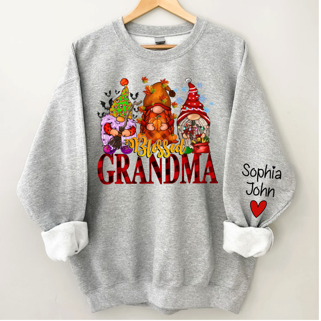 Lofaris Blessed Grandma Hallothankmas Personalized CTH01 Sweatshirt