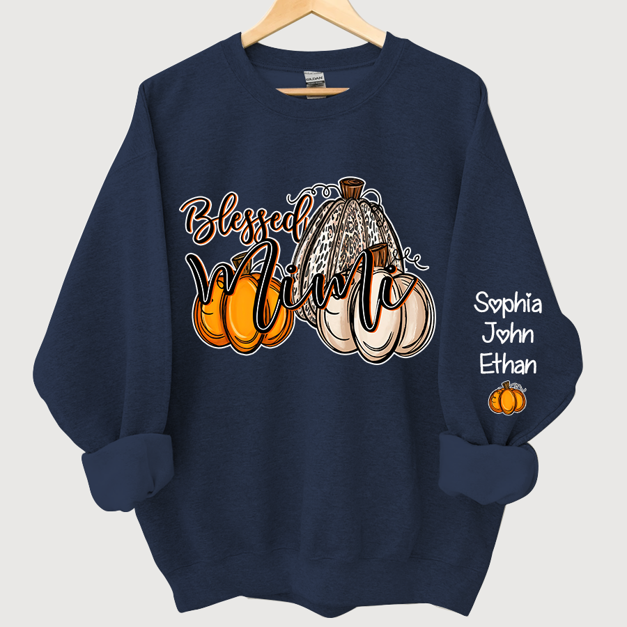 Lofaris Blessed Mimi Fall Pumpkin Patch Custom Sweatshirt