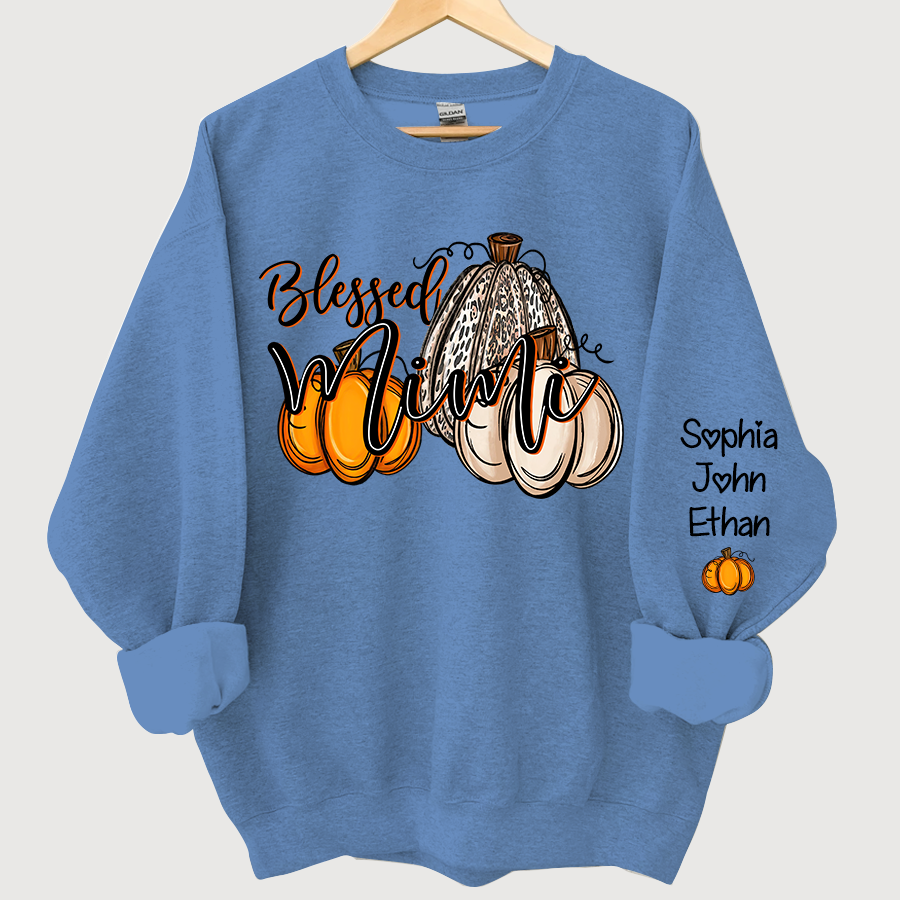 Lofaris Blessed Mimi Fall Pumpkin Patch Custom Sweatshirt