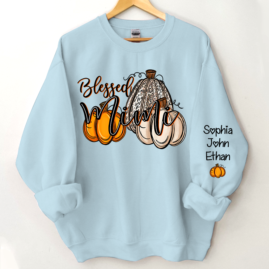 Lofaris Blessed Mimi Fall Pumpkin Patch Custom Sweatshirt