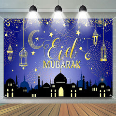Lofaris Blessed Moon Celcebration Sparks Eid Mubarak Backdrop