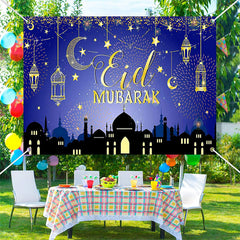 Lofaris Blessed Moon Celcebration Sparks Eid Mubarak Backdrop