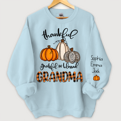 Lofaris Blessed Thankful Grateful Grandma Custom Sweatshirt
