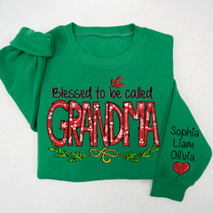 Lofaris Glitter Merry Blessed To Be Called Mimi And Kids LTP01