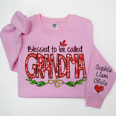 Lofaris Glitter Merry Blessed To Be Called Mimi And Kids LTP01