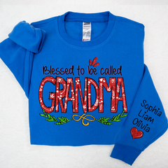 Lofaris Glitter Merry Blessed To Be Called Mimi And Kids LTP01