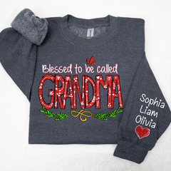 Lofaris Glitter Merry Blessed To Be Called Mimi And Kids LTP01