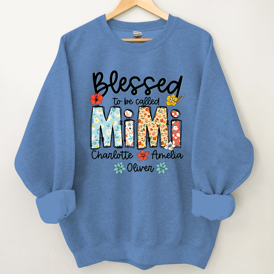 Lofaris Blessed To Be Called Mimi Customized Sweatshirt