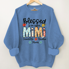 Lofaris Blessed To Be Called Mimi Customized Sweatshirt