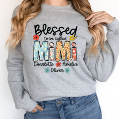 Lofaris Blessed To Be Called Mimi Customized Sweatshirt