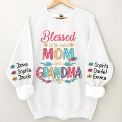 Lofaris Blessed To Be Called Mom And Grandma CTH01 Sweatshirt