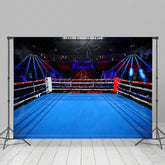 Lofaris Blue Boxing Ring Stands Sports Backdrop For Party