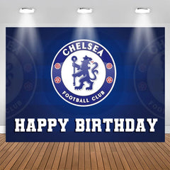 Lofaris Blue Chelsea Football Club Happy Birthday Backdrop