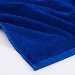 Lofaris Blue Embroidered Artistic Font Name Beach Towel