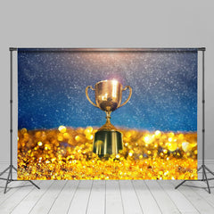 Lofaris Blue Gold Champion Trophy Sports Olympic Backdrop