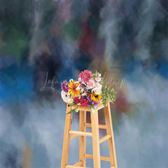 Lofaris Blue Green Red Mixed Graffiti Wall Photo Backdrop