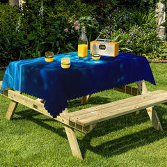 Lofaris Blue Light Galaxy Rectangle Tablecloth for Restaurant