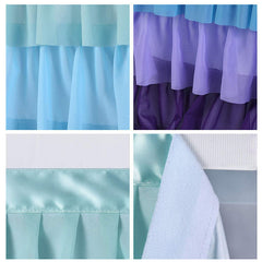 Lofaris Blue Purple Gradient Chiffon Layering Table Skirt