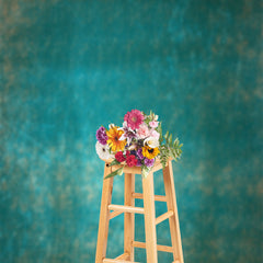 Lofaris Blue Shabby Scratches Abstract Textured Backdrop