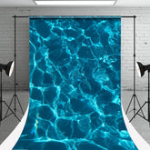 Lofaris Blue Shine Water Wave Texture Photography Backdrop
