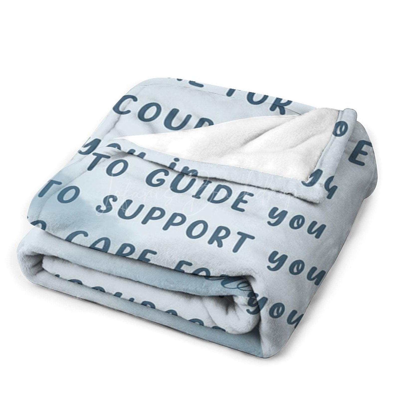 Lofaris Blue Sky Cloud Godchild Christ Belief Text Blanket