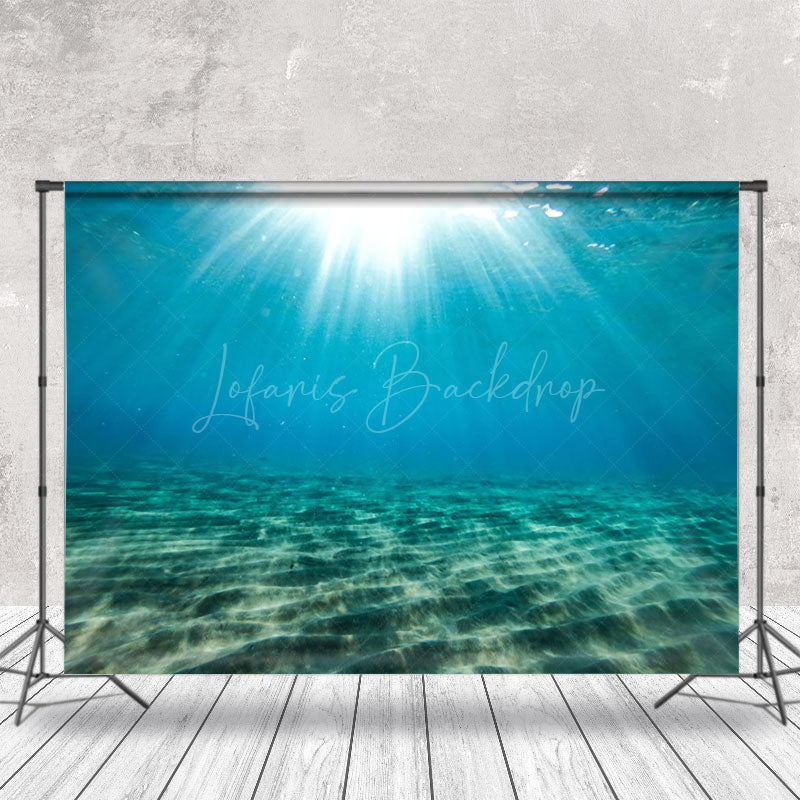 Lofaris Blue Sunlight Sand Undersea Natural Scenery Backdrop