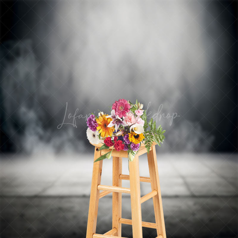 Lofaris Blurry Smoke Retro Floor Backdrop For Photo Booth
