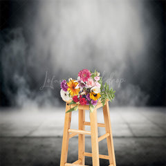 Lofaris Blurry Smoke Retro Floor Backdrop For Photo Booth