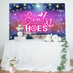 Lofaris Boats And Hoes Ship Trees Birthday Party Backdrop