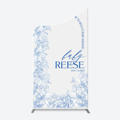 Lofaris Bohemain Blue White Flowers Chiara Arch Backdrop