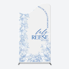 Lofaris Bohemain Blue White Flowers Chiara Arch Backdrop