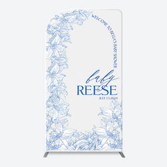 Lofaris Bohemain Blue White Flowers Chiara Arch Backdrop