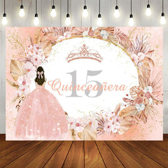Lofaris Bohemia Flowers Quinceanera 15th Birthday Backdrop