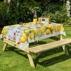 Lofaris Bohemia Lemon Country Kitchen Rectangle Tablecloth