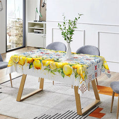 Lofaris Bohemia Lemon Country Kitchen Rectangle Tablecloth