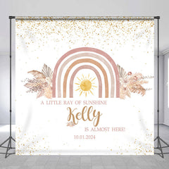 Lofaris Bohemian Sunshine Personalized Baby Shower Backdrop
