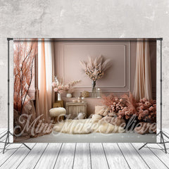 Lofaris Boho Floral Photo Booth Spring Backdrop For Mini Session