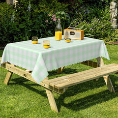 Lofaris Boho Light Apple Green Tablecloth For Kitchen Decor