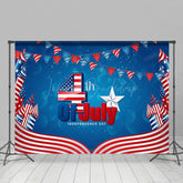 Lofaris Bokeh Usa Flag 4th Of July Independence Day Backdrop