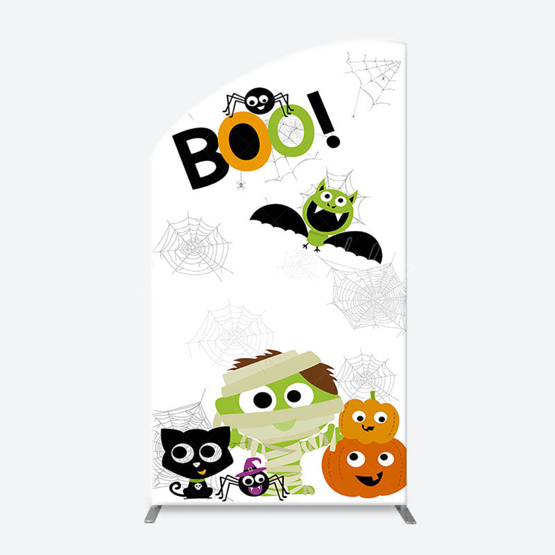 Lofaris Boo Halloween Monster Baby Shower Arch Backdrop