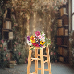 Lofaris Bookcase Lamp Cement Wall Room Backdrop For Photo