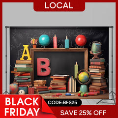 Lofaris (7 Day Delivery) Books Stationery Desk Back To School Backdrop