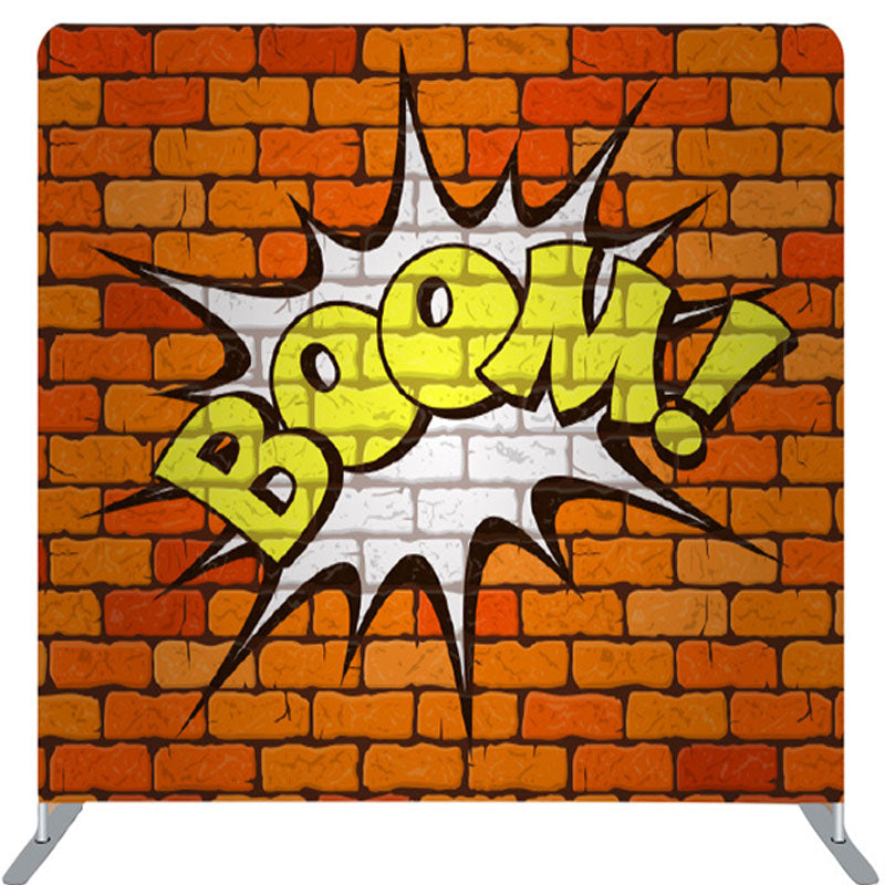 Lofaris Boom Simple Red Brick Wall Backdrop For Party Decor
