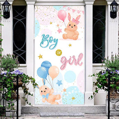 Lofaris Boy Or Girl Bunny Glitter Baby Shower Door Cover