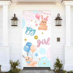 Lofaris Boy Or Girl Bunny Glitter Baby Shower Door Cover