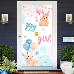 Lofaris Boy Or Girl Bunny Glitter Baby Shower Door Cover