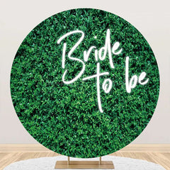 Lofaris Bride To Be Greenery Leaves Circle Wedding Backdrop